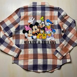 Disney Mickey & Friends Plaid Flannel